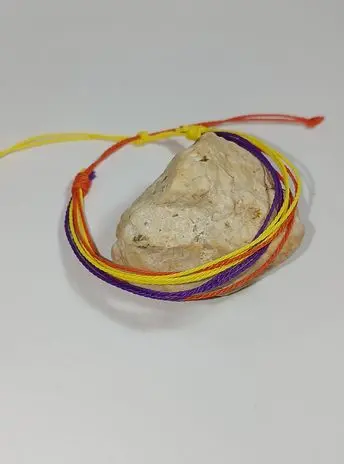FEMEI > BRĂȚĂRI PENTRU FEMEI - Bratara Martisor Snur Cerat Multicolor,Joy   - Handmade