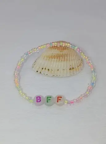 COPII > BRĂȚĂRI PENTRU COPII - Bratari Best Friends Forever-Prietenie in Culori Roz, verde și portocaliu