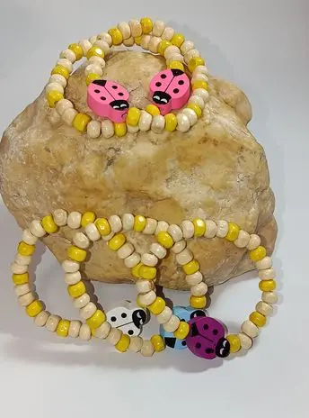 COPII > BRĂȚĂRI PENTRU COPII - Martisor bratara copii din Lemn - Raza de Soare si Noroc