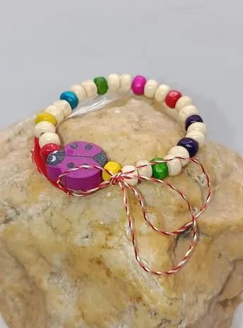 COPII > BRĂȚĂRI PENTRU COPII - Promotie martisoare bratari colorate de lemn 3 Bratari Mix culori