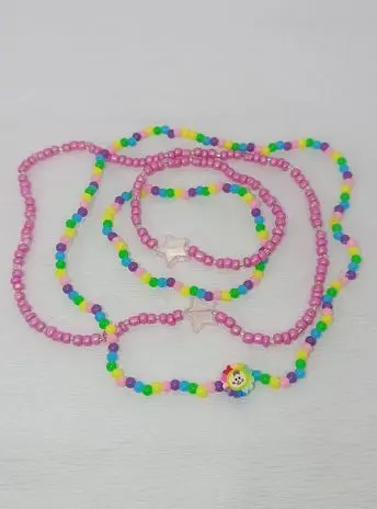 COPII > SETURI PENTRU COPII - Seturi bijuterii copii cu margele de nisip - Magia Culorilor si Zambetul Florii